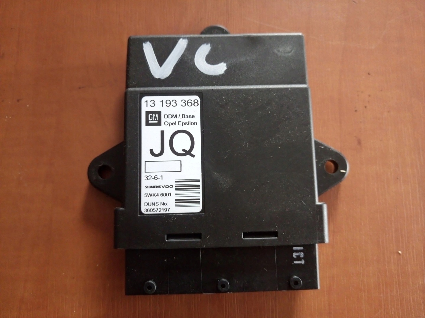 control unit windows right front 13193368 OPEL VECTRA C