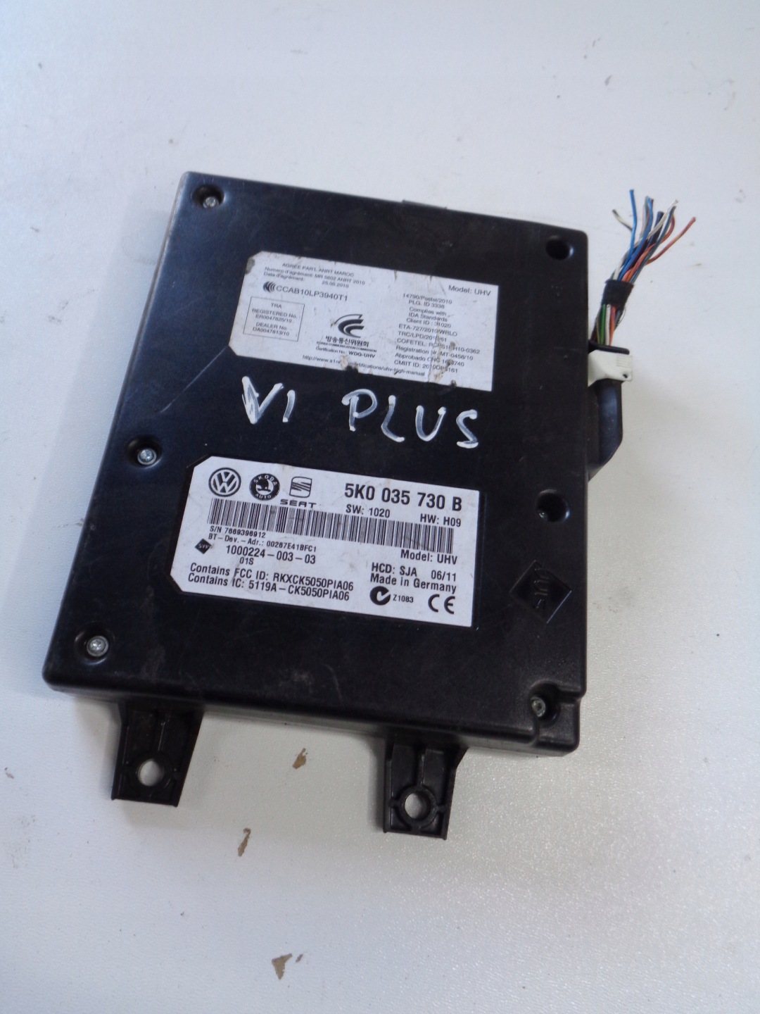 VW GOLF VI PASSAT TOURAN module TELEFONU BLUETOOTH
