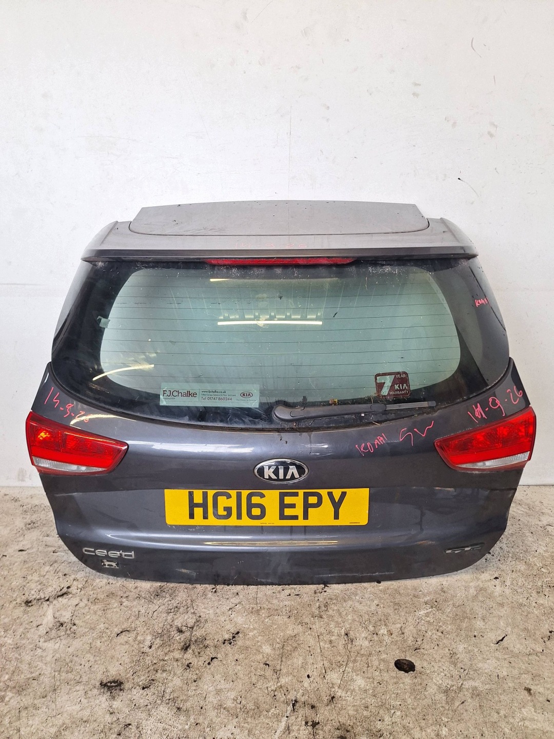 KIA CEED II KOMBI 12-17 heckklappe kofferraumdeckel + KAMERA