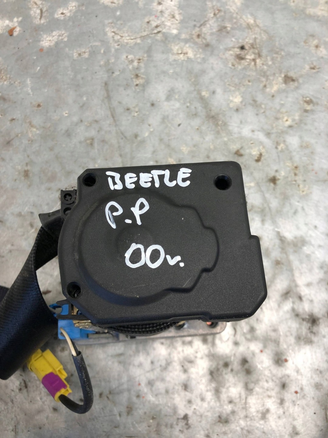 tension belt safety right front VW NEW BEETLE 1C1857706G