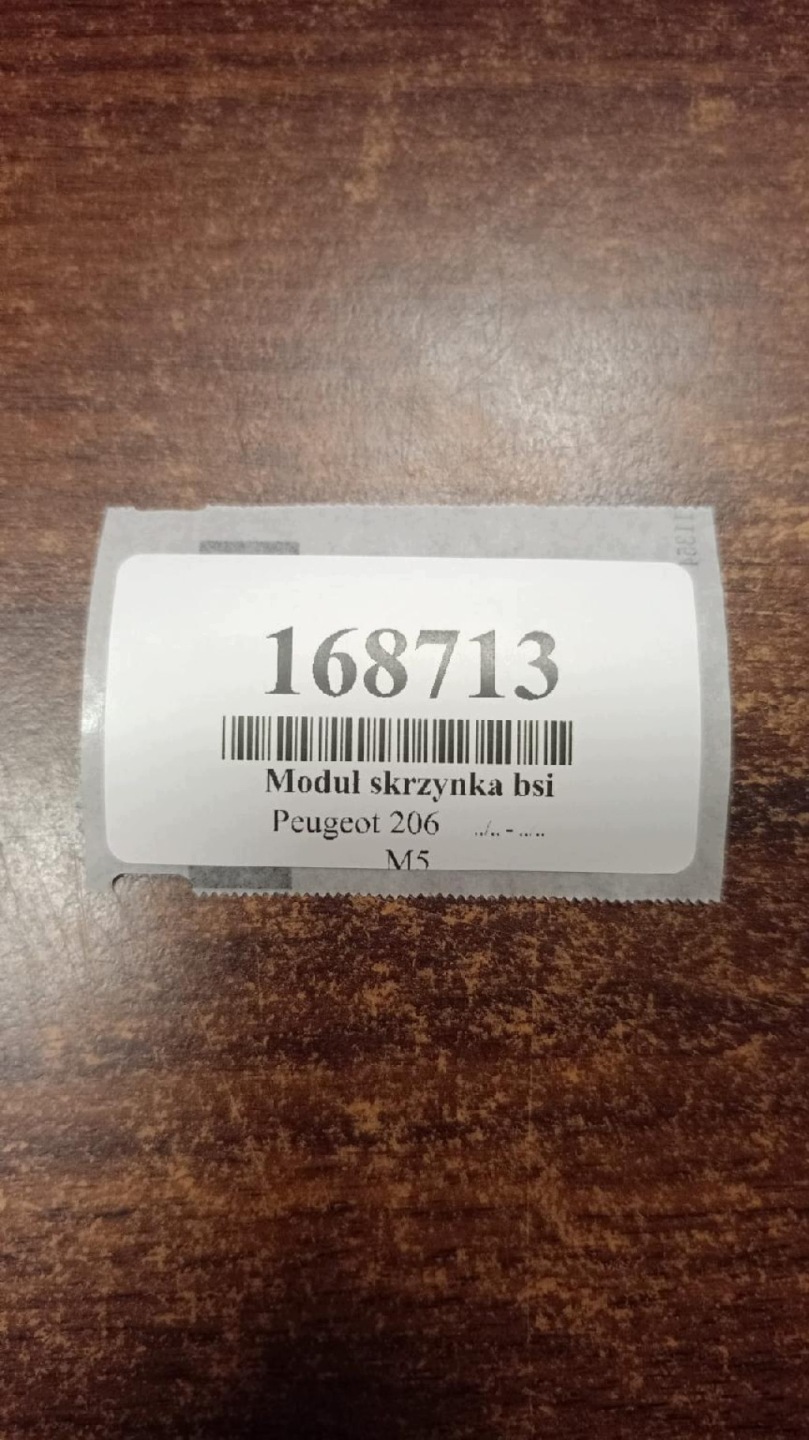 PEUGEOT 206 modul kasten BSI 9645747480