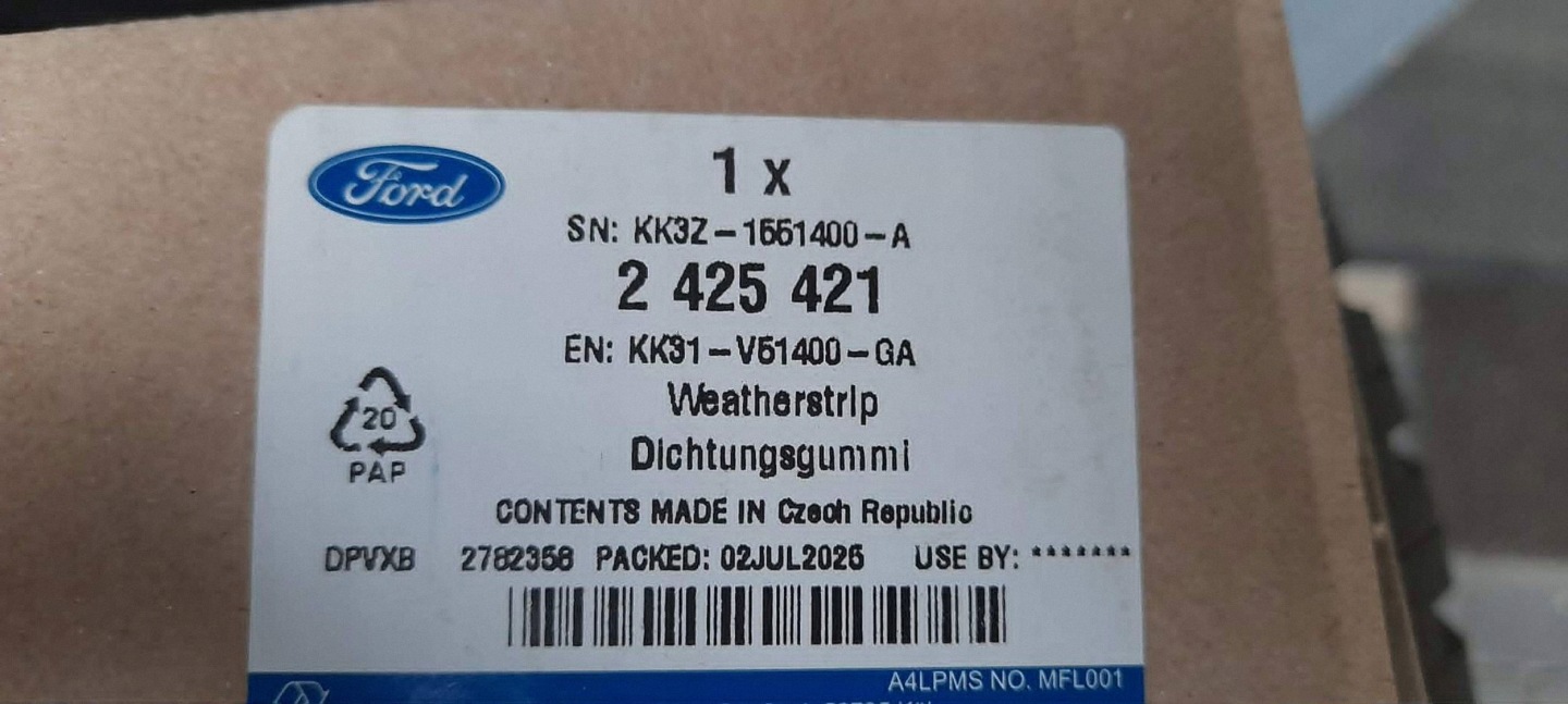 Dichtsatz Tür gleitende heck Ford Transit - Tourneo KK3Z1551400A