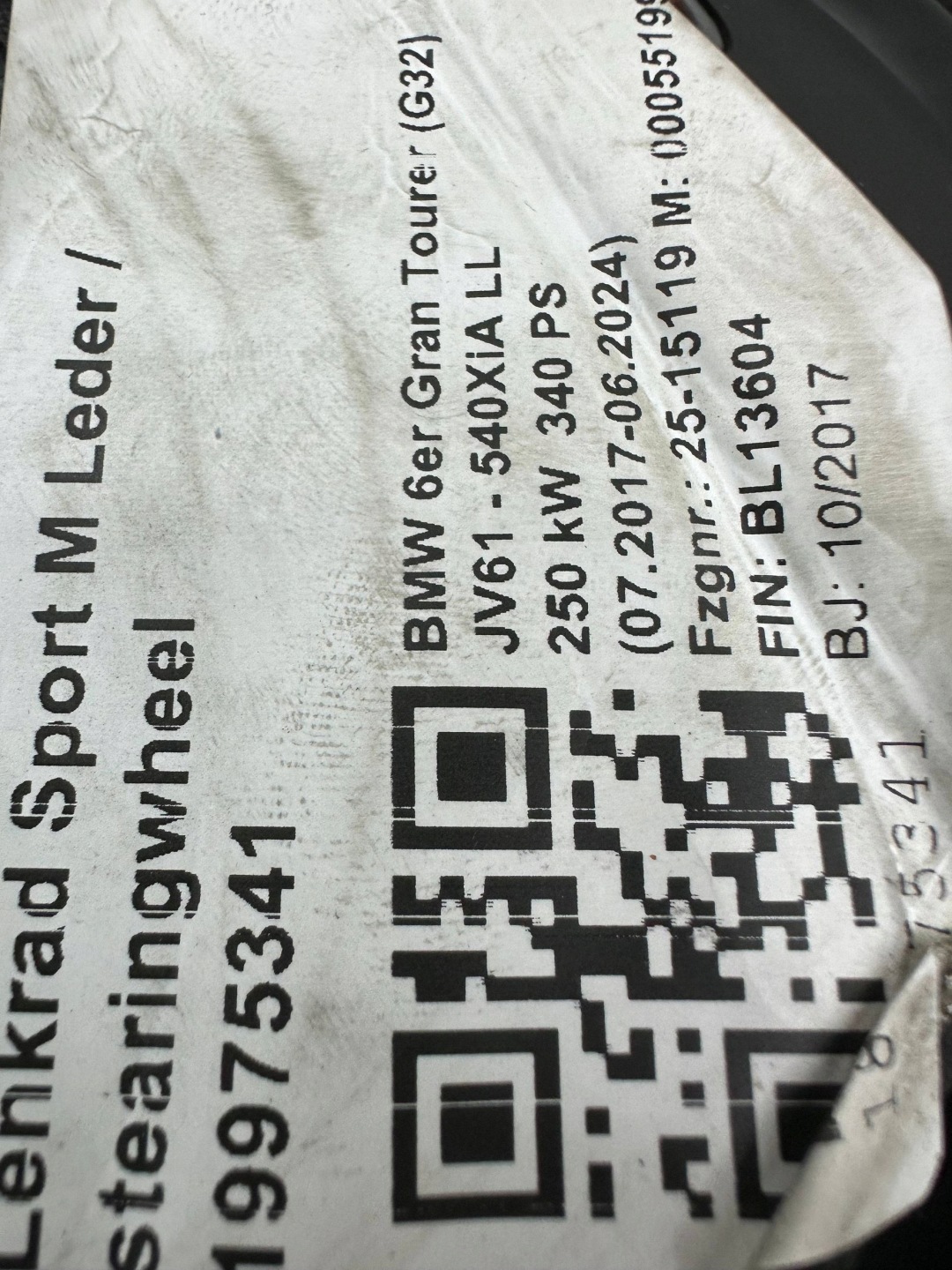 volant BMW 5 G30 G31