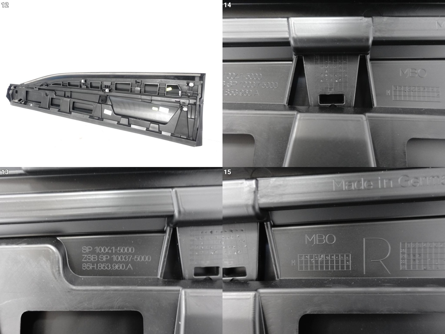 AUDI Q6 E-TRON 85H 23- moulding cap cover for door front right