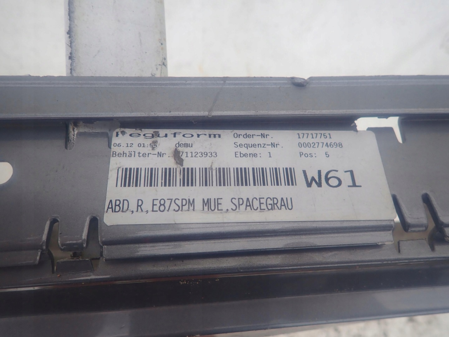BMW 1 E87 04- m-packet threshold right moulding threshold