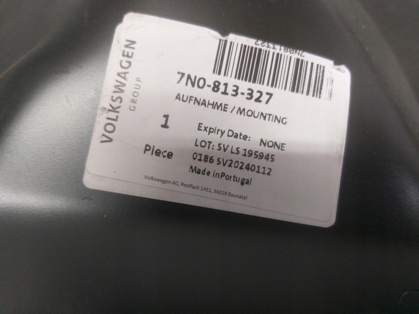 rear panel OKULAR VW SHARAN SEAT ALHAMBRA 10- 7N0813327