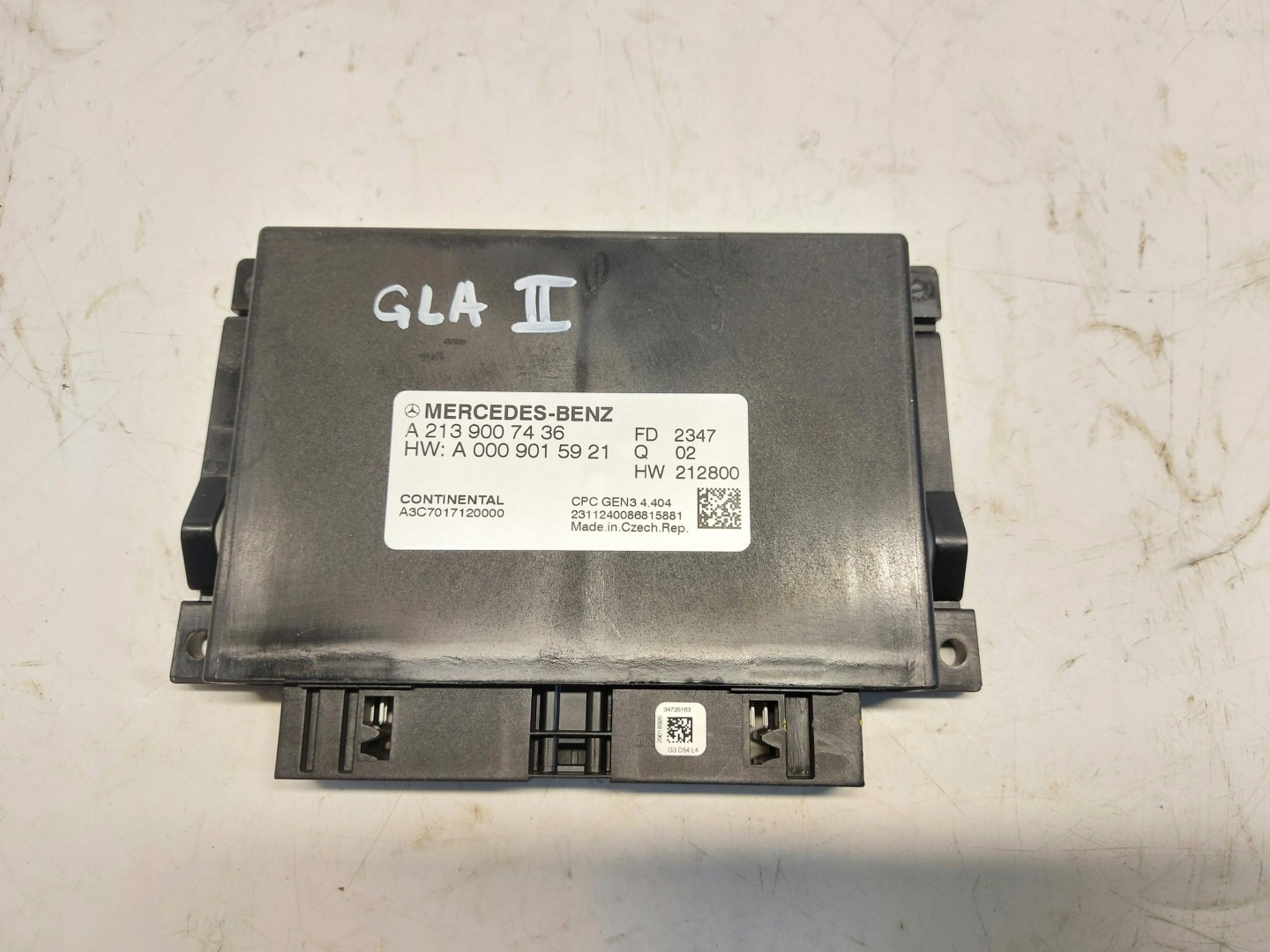 Mercedes GLA 200 II H247 W247 2023r module control unit gearboxes A2139007436