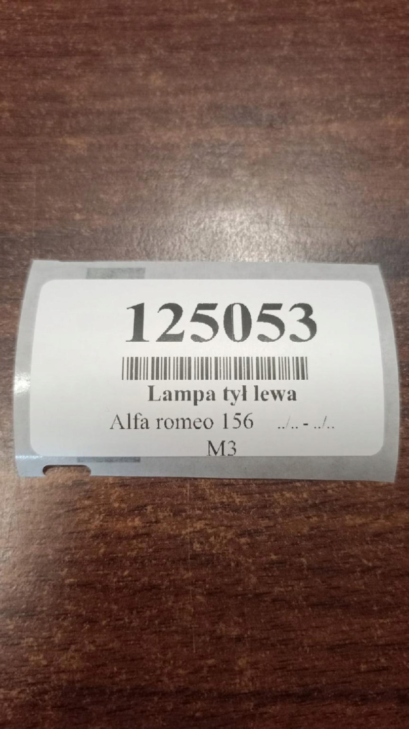 ALFA ROMEO 156 light left rear part