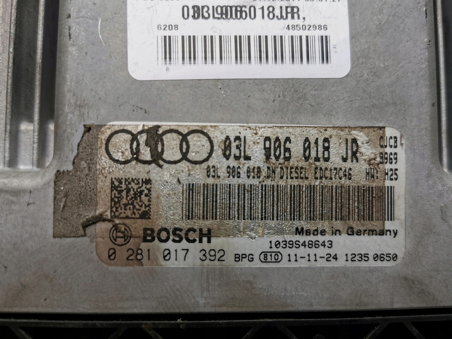 AUDI A4 B8 2.0TDI 0281017392 03L906018JR computer