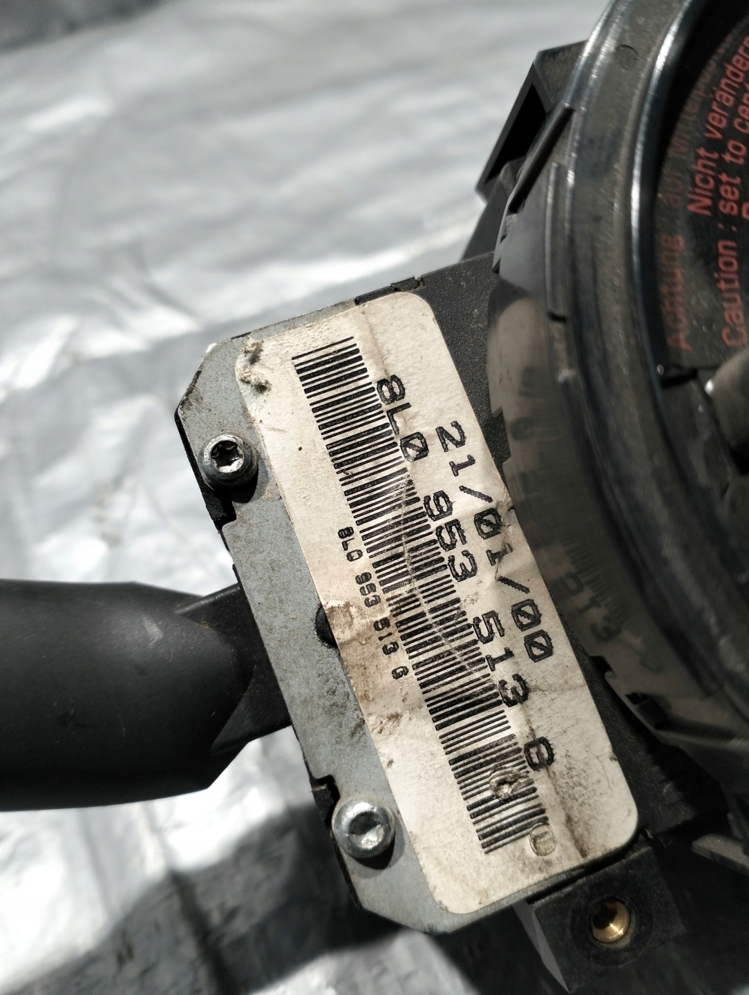 AUDI A3 8L GOLF IV DEVIO LUCI TERGICRISTALLO TERGI 8L0953513G