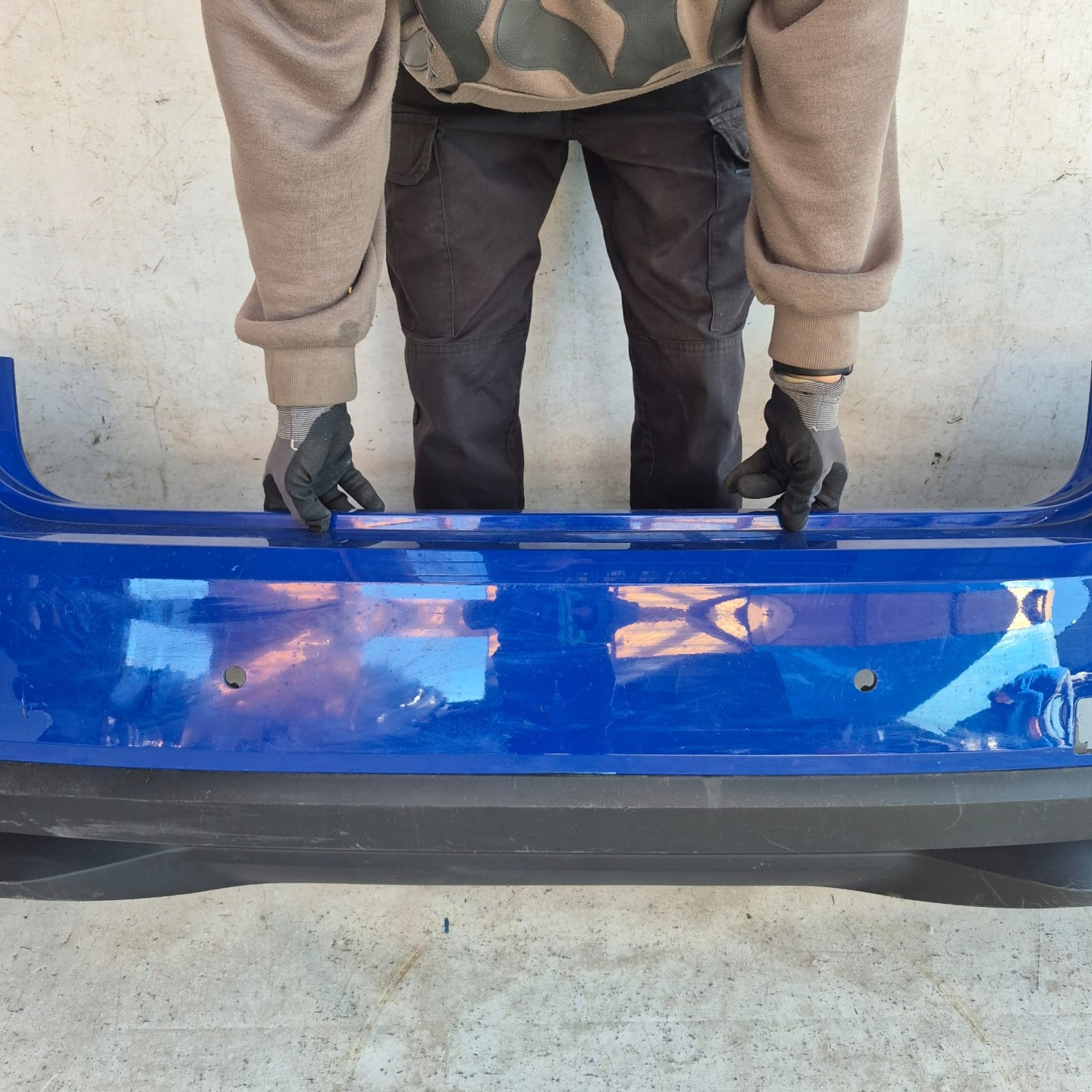 SKODA FABIA IV 4 HB 21- bumper rear part rear 4XPDC