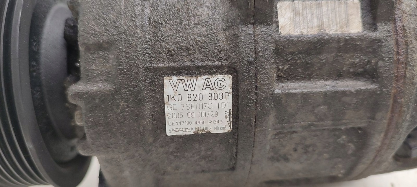 compressor of the air conditioning compressor; Audi A3 8P LIFT 3D 1,6 FSI