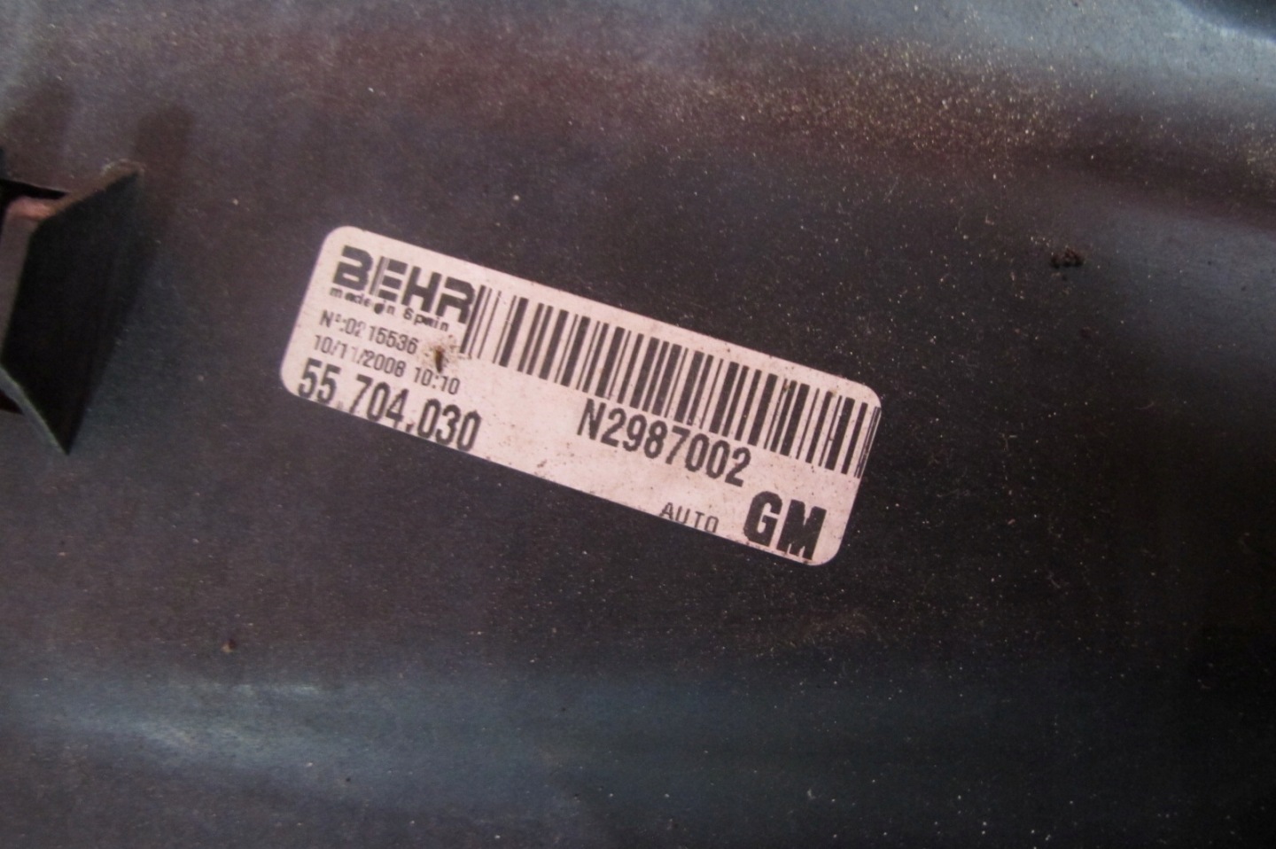 OPEL CORSA D 1.2 B Z12XEP vrtule ventilátor obal chladiče 13256567