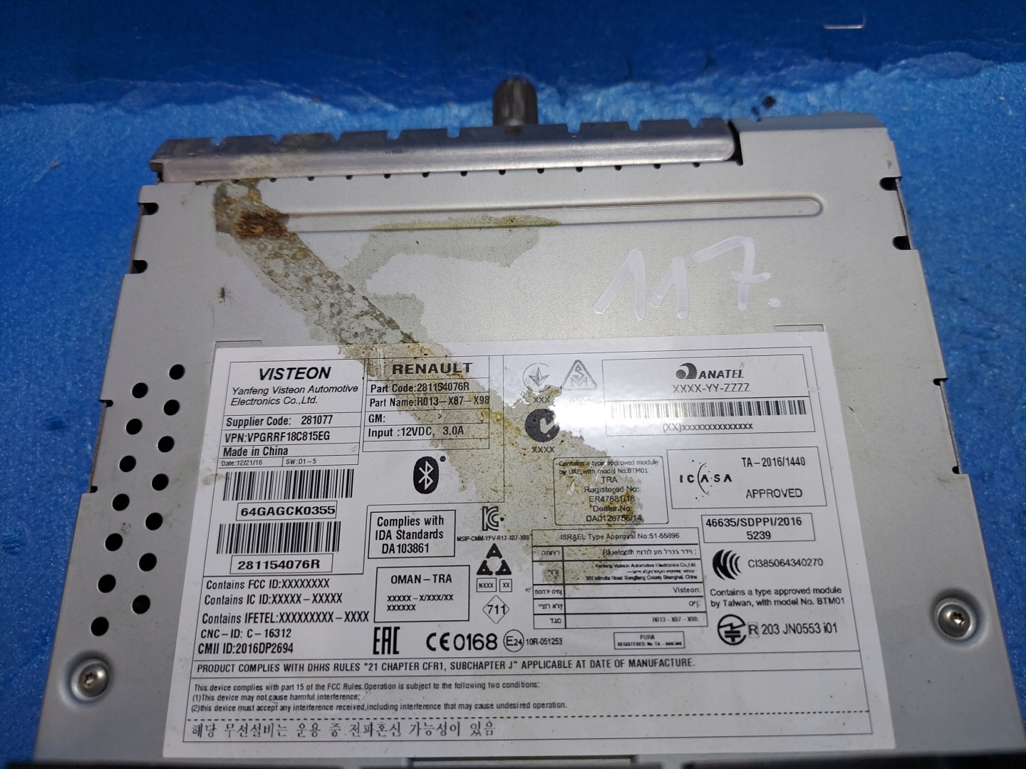 RADIO EKRAN CLIO IV 281077
