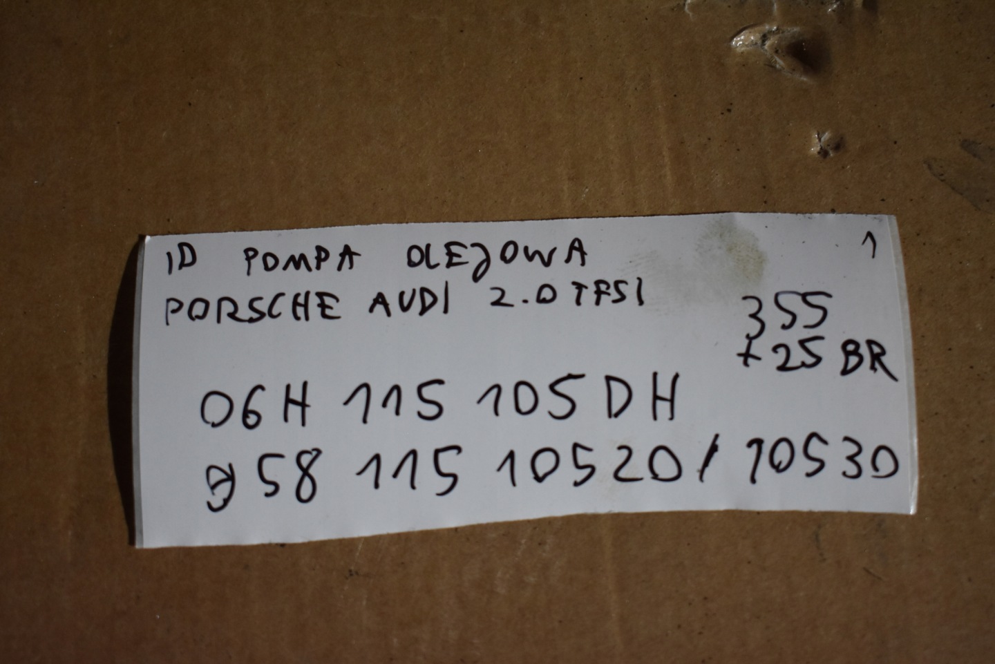 IDEALNA Pompa olio PORSCHE AUDI 2.0 TFSI 1