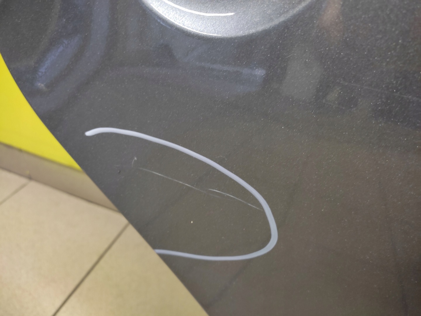 VW TOURAN door right rear part LAKIER LD7X