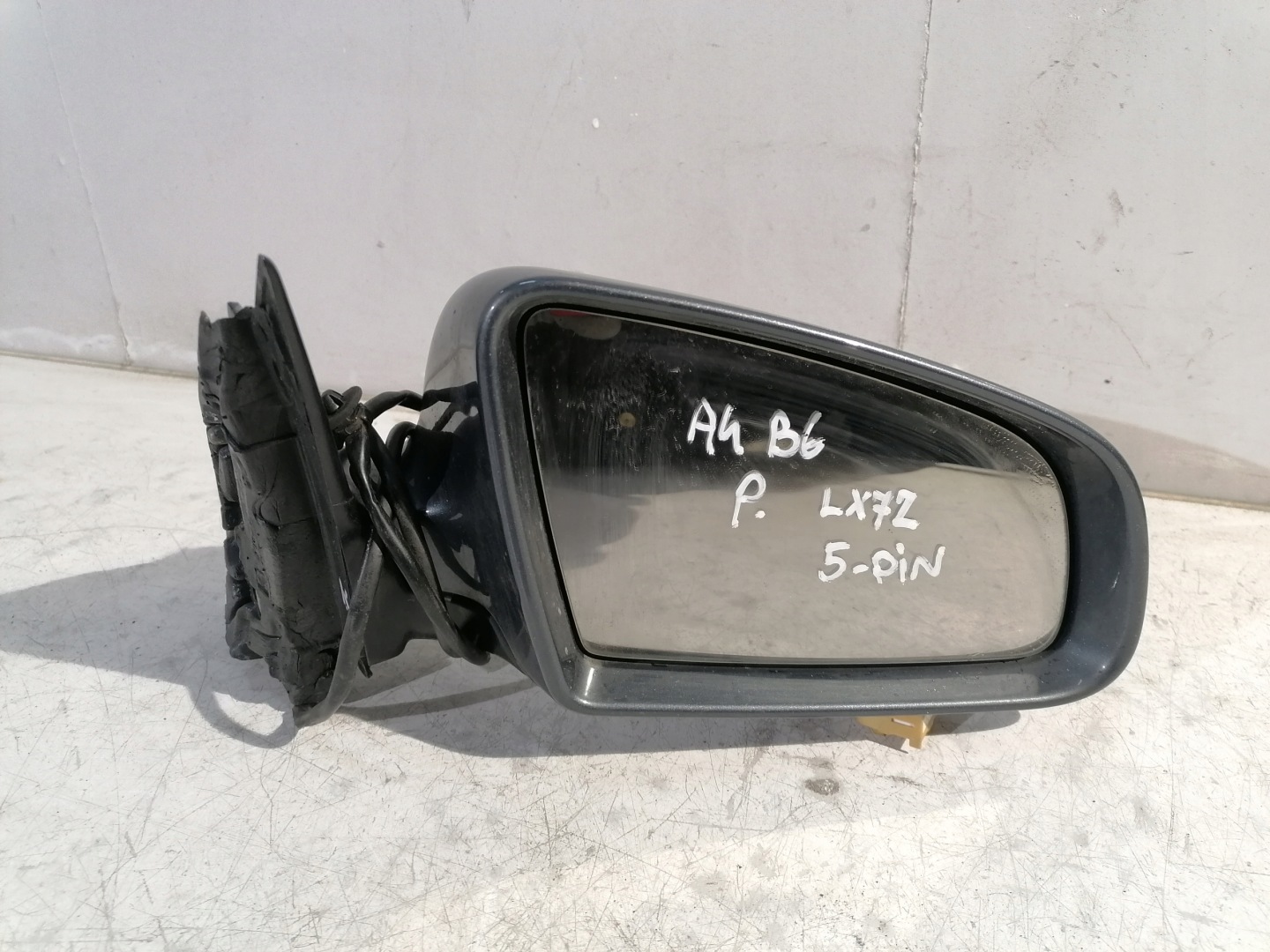 Audi A4 B6 mirror right el. 5 PIN LX7Z