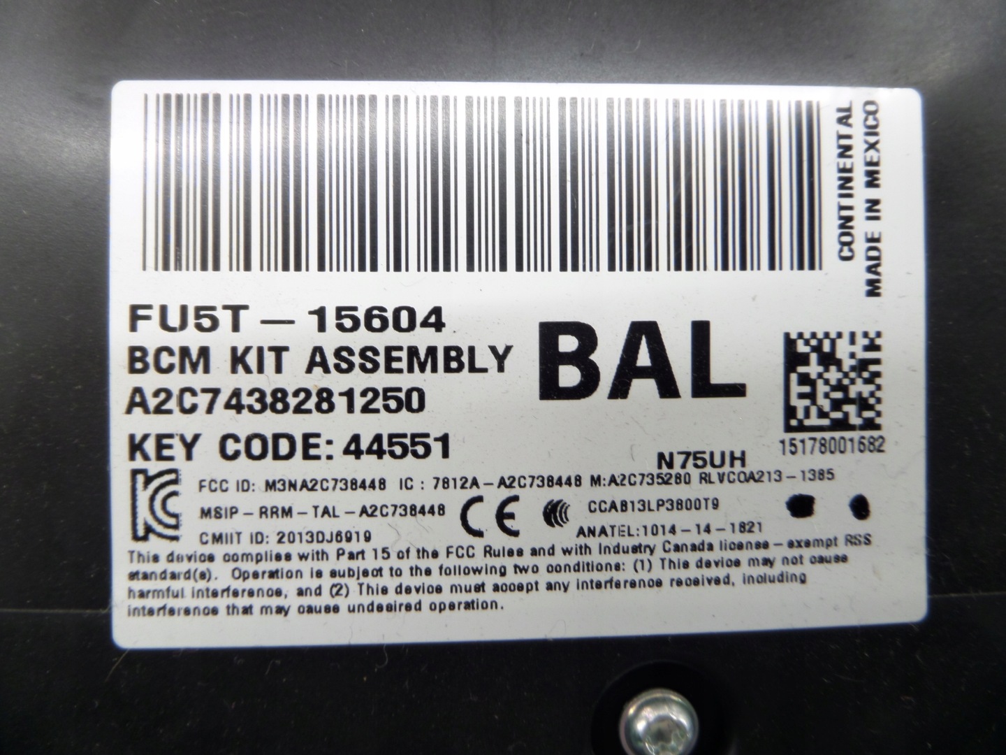 module BSI FORD FU5T-15604-DA