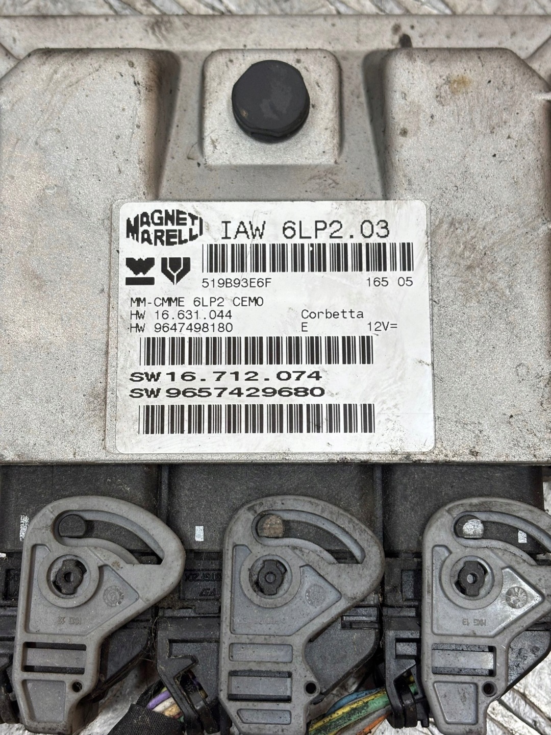 control unit of the engine computer PEUGEOT 206 1.4 9657429680