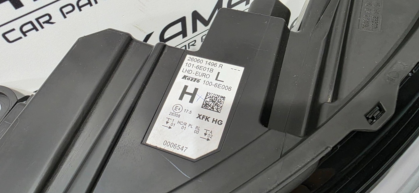 Reflektor left side Renault Kangoo III 260601496R