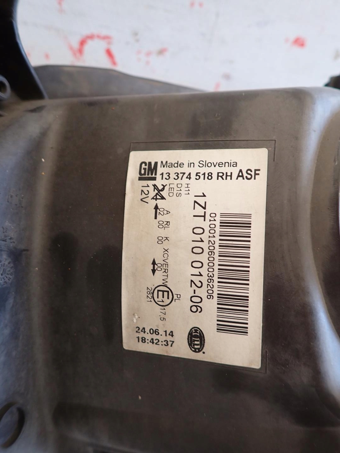 light front front right OPEL ASTRA J IV 2009- BI-XENON SKR 13374518