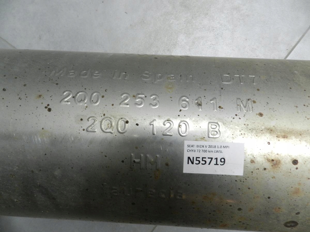 SEAT IBIZA V muffler, exhaust 2Q0253611M
