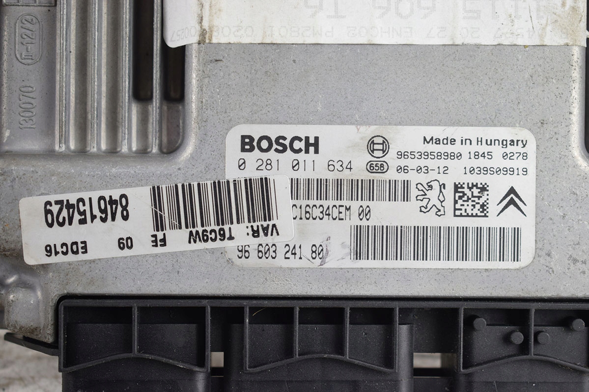 computer control unit PEUGEOT 1.6 HDI 9660324180