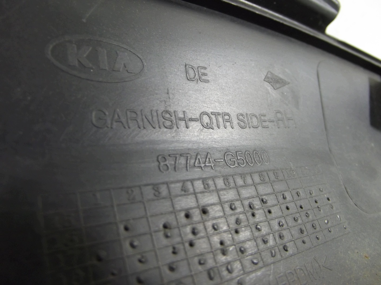 Kia Niro modanatura parafango Destro posteriore 87744-G5000