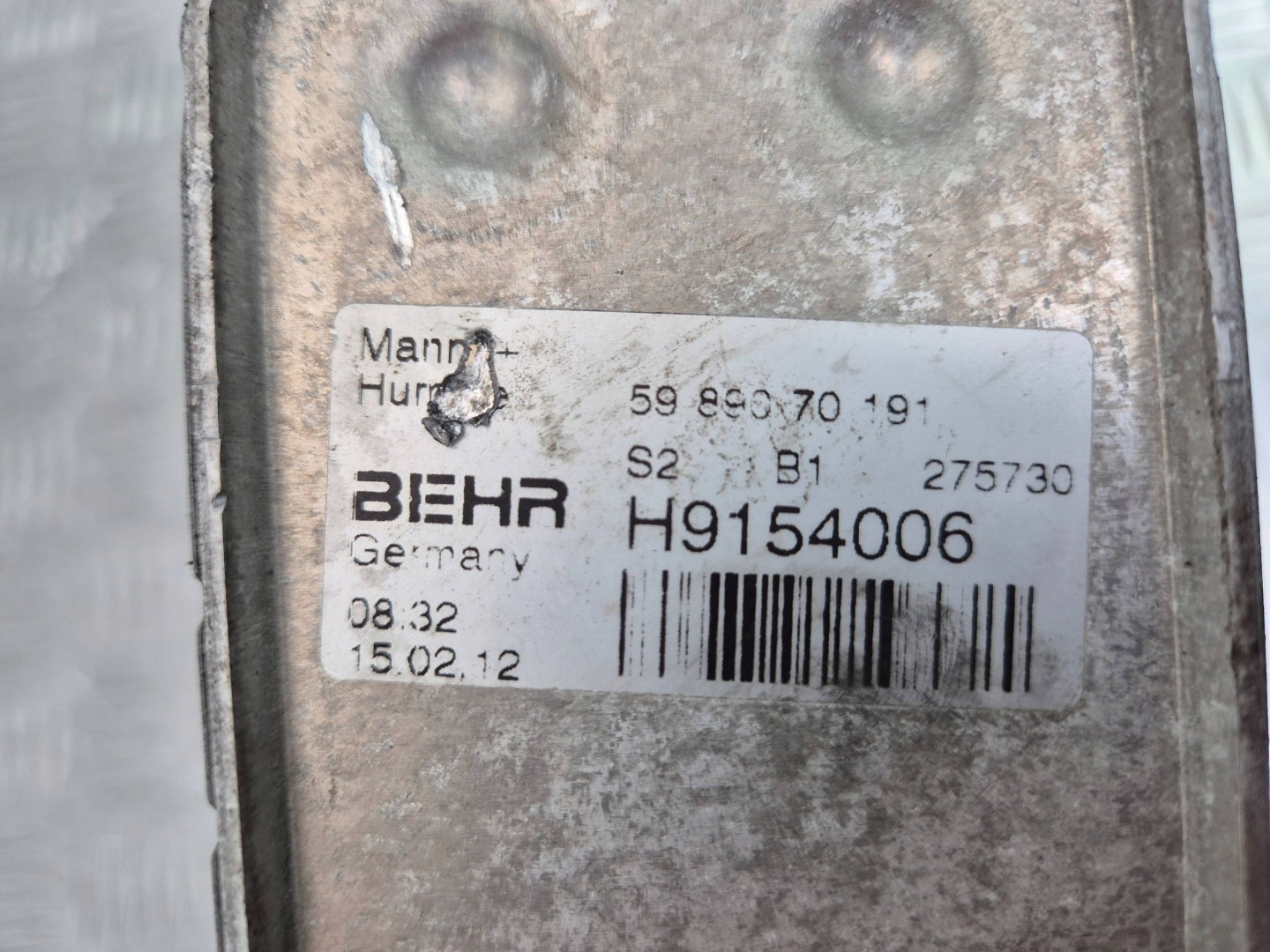 Mercedes C280 W204 Ölfiltergehäuse A2721800510