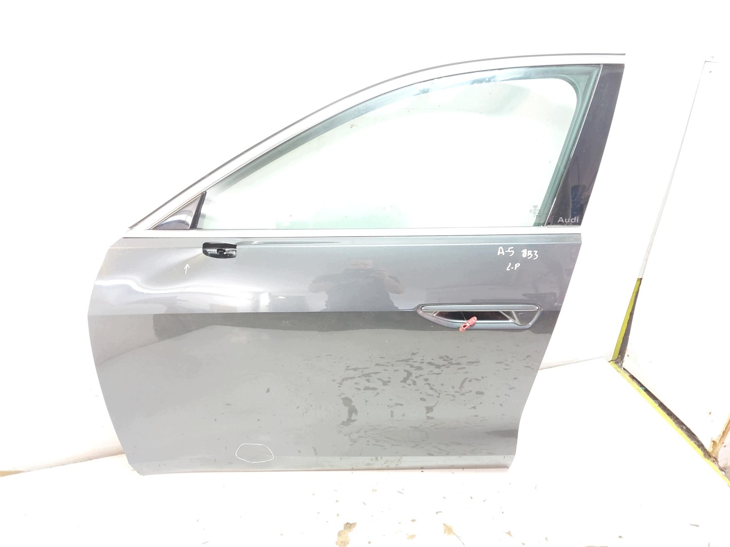 AUDI A5 8B3 AVANT door front left complete window 2025 AS2 LZ7S
