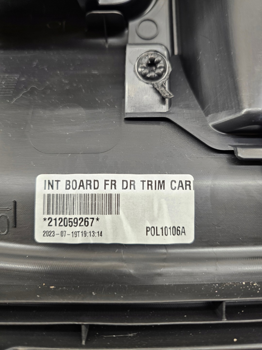 YARIS IV side upholstery door right front EUROPA