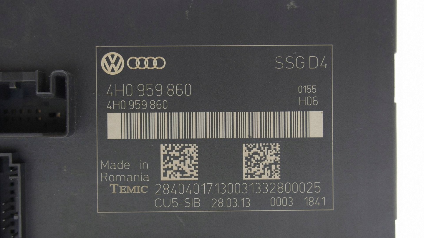 Module STERONIK Siège Arrière AUDI A8 D4 4H 4H0959860