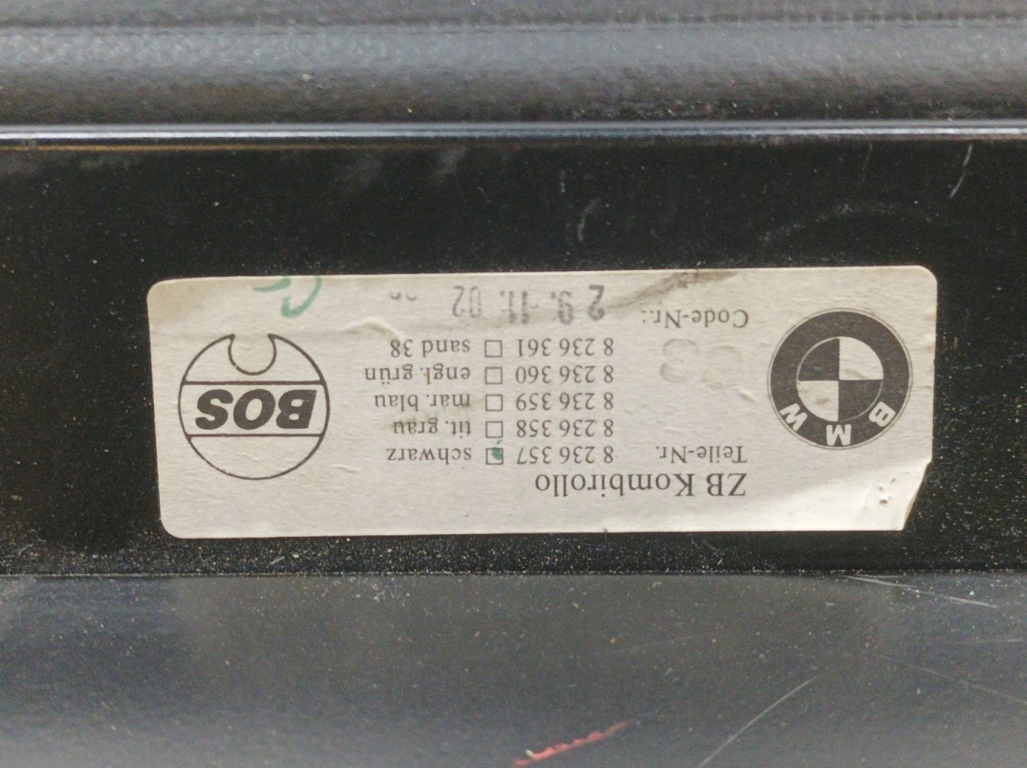 blinds boot TOURING KOMBI 8236357 Bmw Seria 5 IV (1995-2003) E39