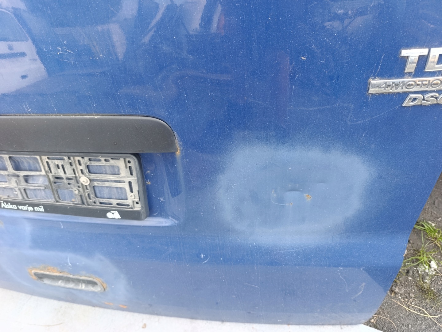 VW T5 T5 LIFT trunk door cover boot rear part complete blue