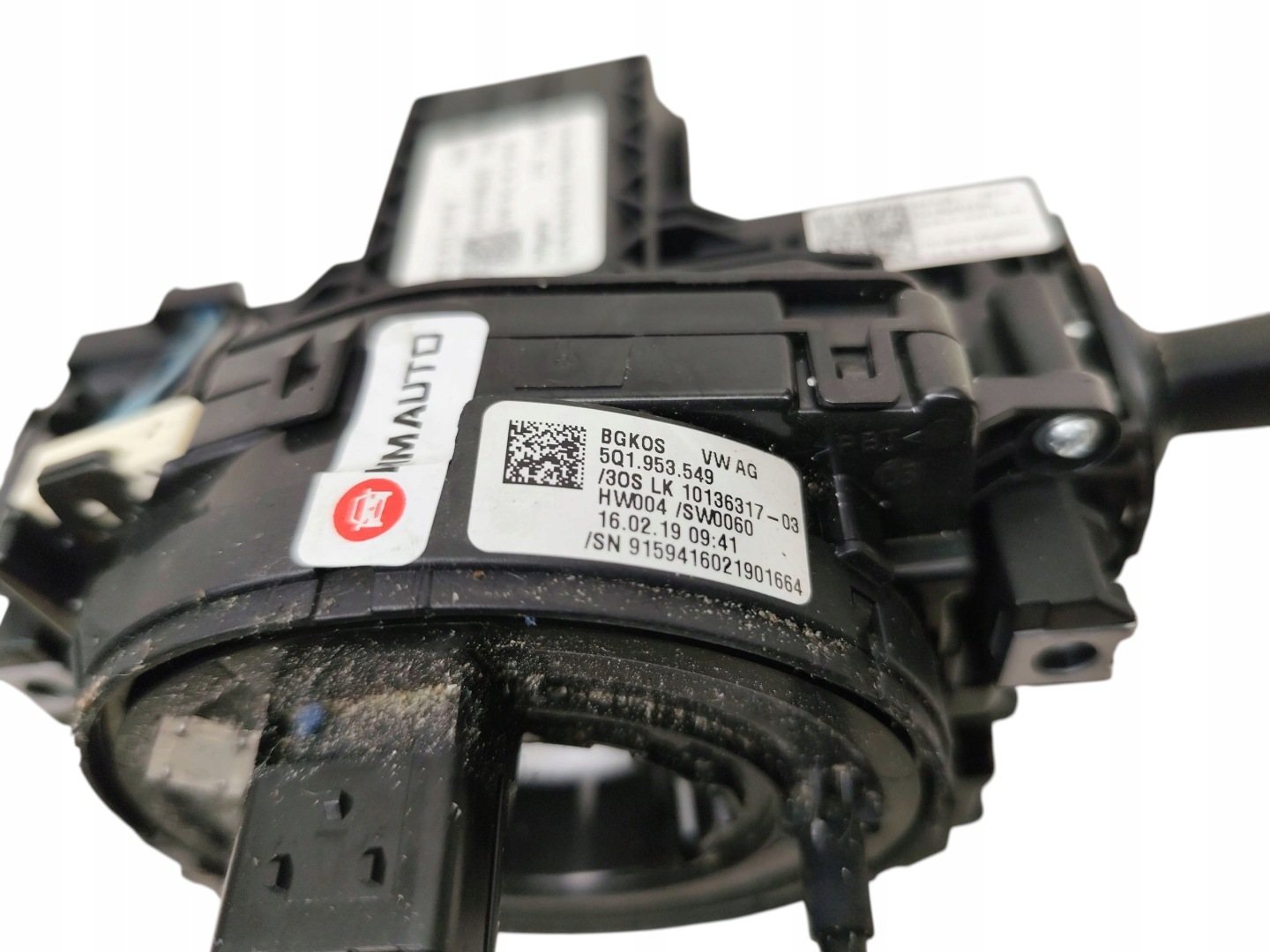 steering wheel levers and controls control ring SKODA OCTAVIA III 3 5Q1953507B