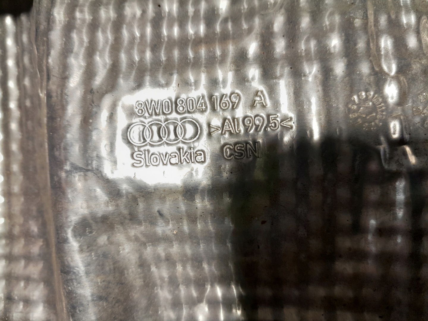 AUDI A4 B9 Blende Abdeckung TERMICZNA 8W0804169A