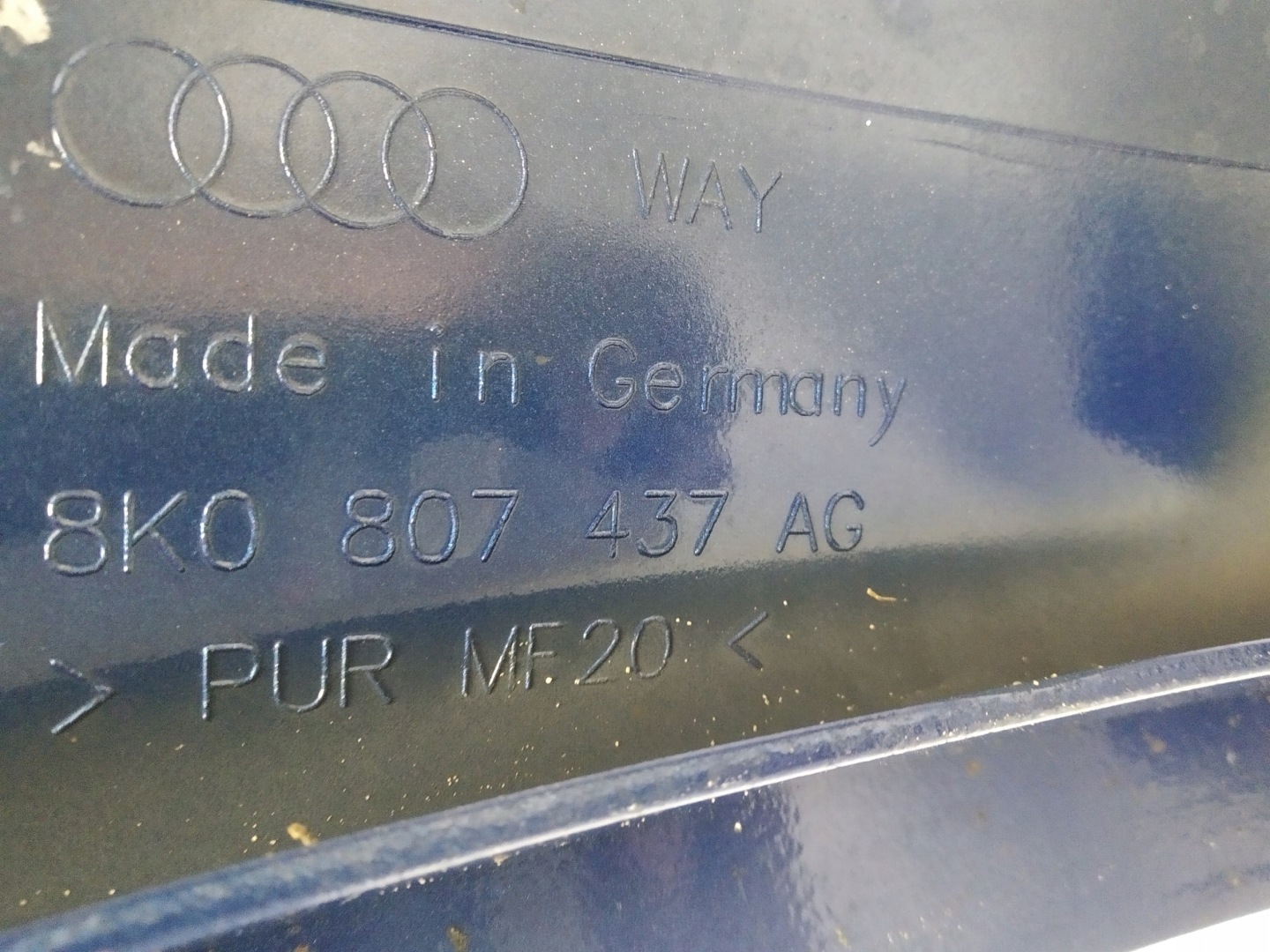 2012-2015r Audi RS4 B8 bumper front blue 8k0 before lift