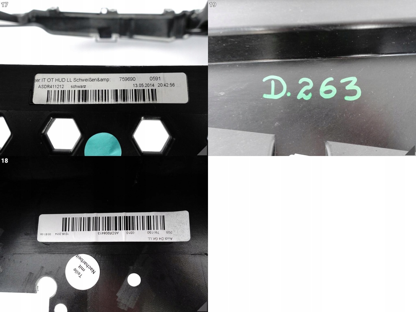 AUDI A8 S8 4H0 4H1 D4 13-17 LIFT dashboard instrument panel console *HEADUP* 38M