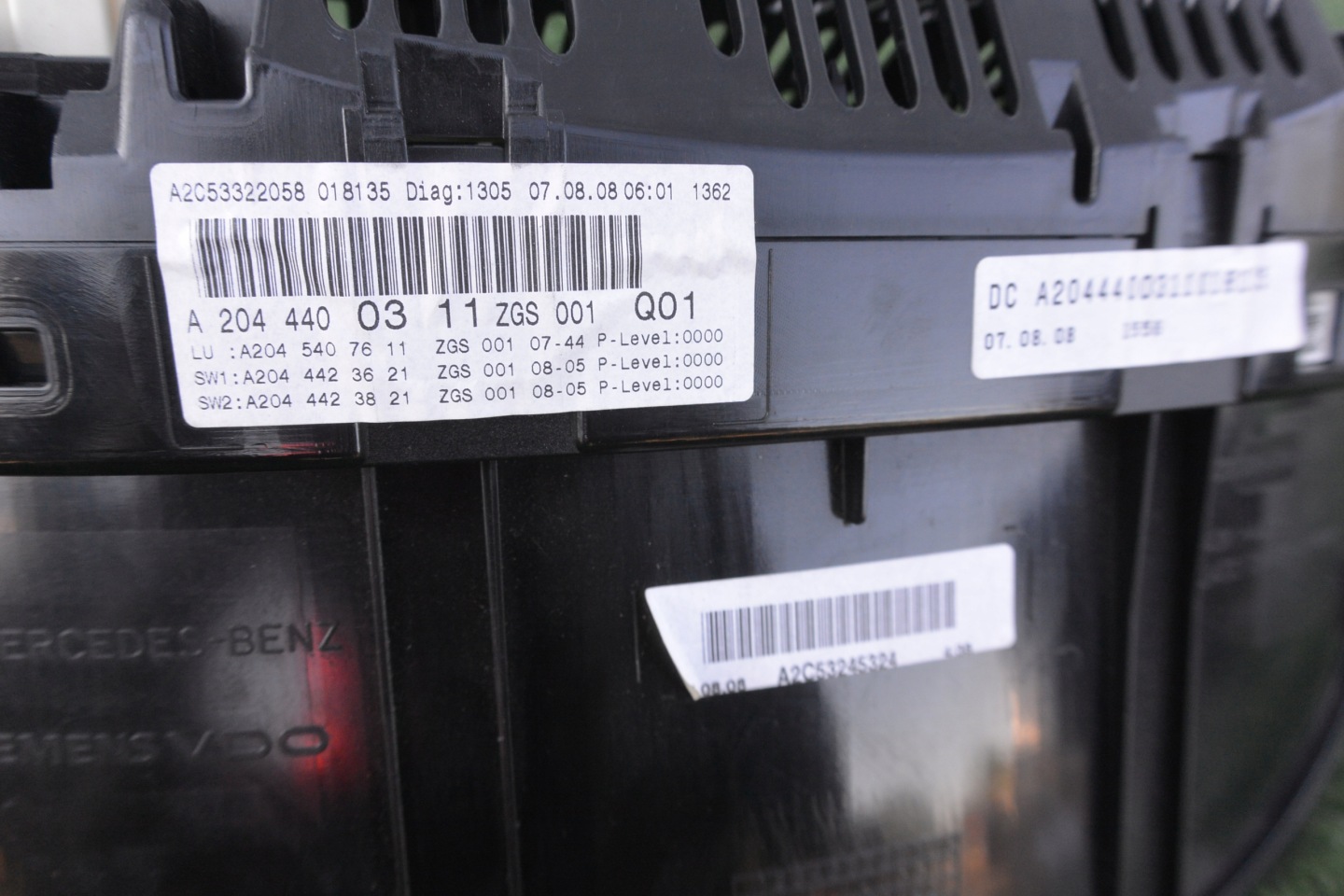 dials dials DIESEL MERCEDES C-KLASA W204 EU