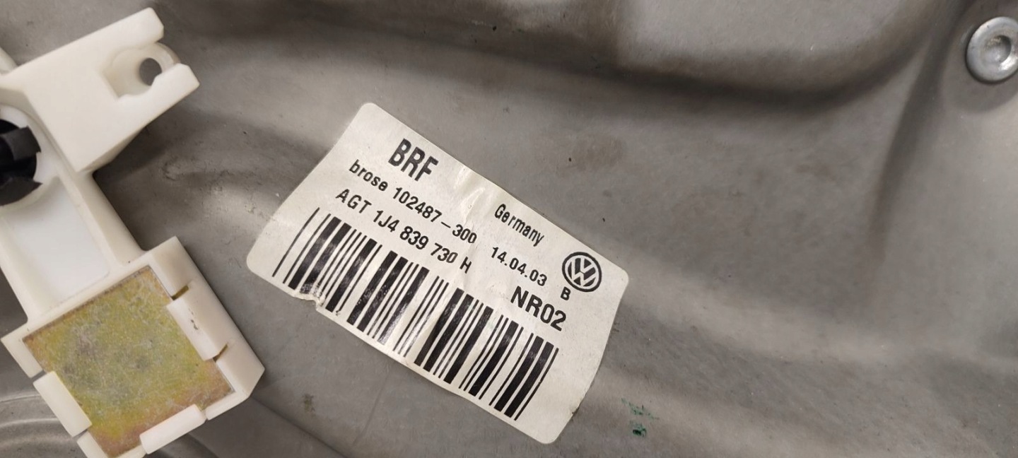 window regulator right rear part mechanism VW Golf IV 1,6 FSI