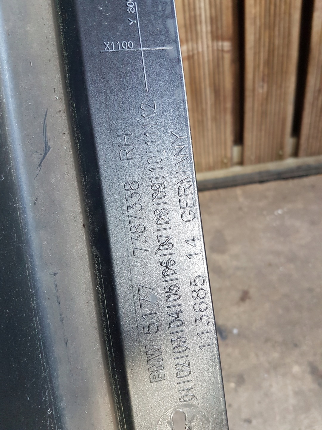 moulding threshold right BMW G30 G31 7387338