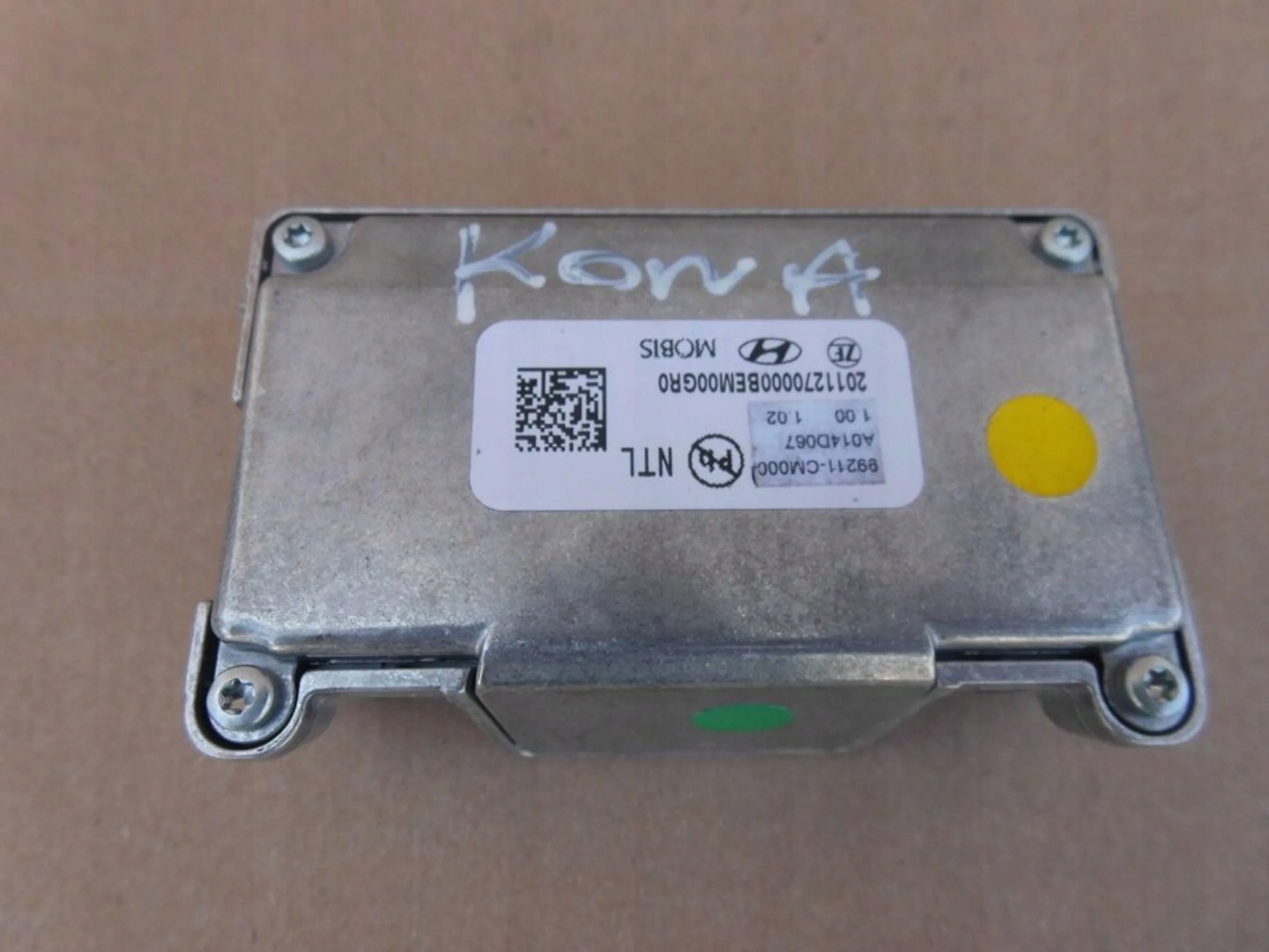 Hyundai Kona 2020 kamera radar supports sensor windows czolowej