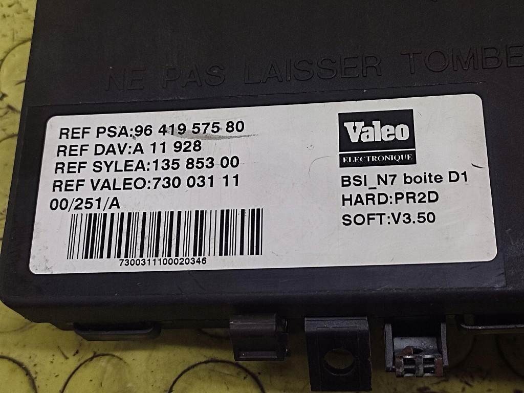 CITROEN XSARA modulo Scatola BSI 9641957580