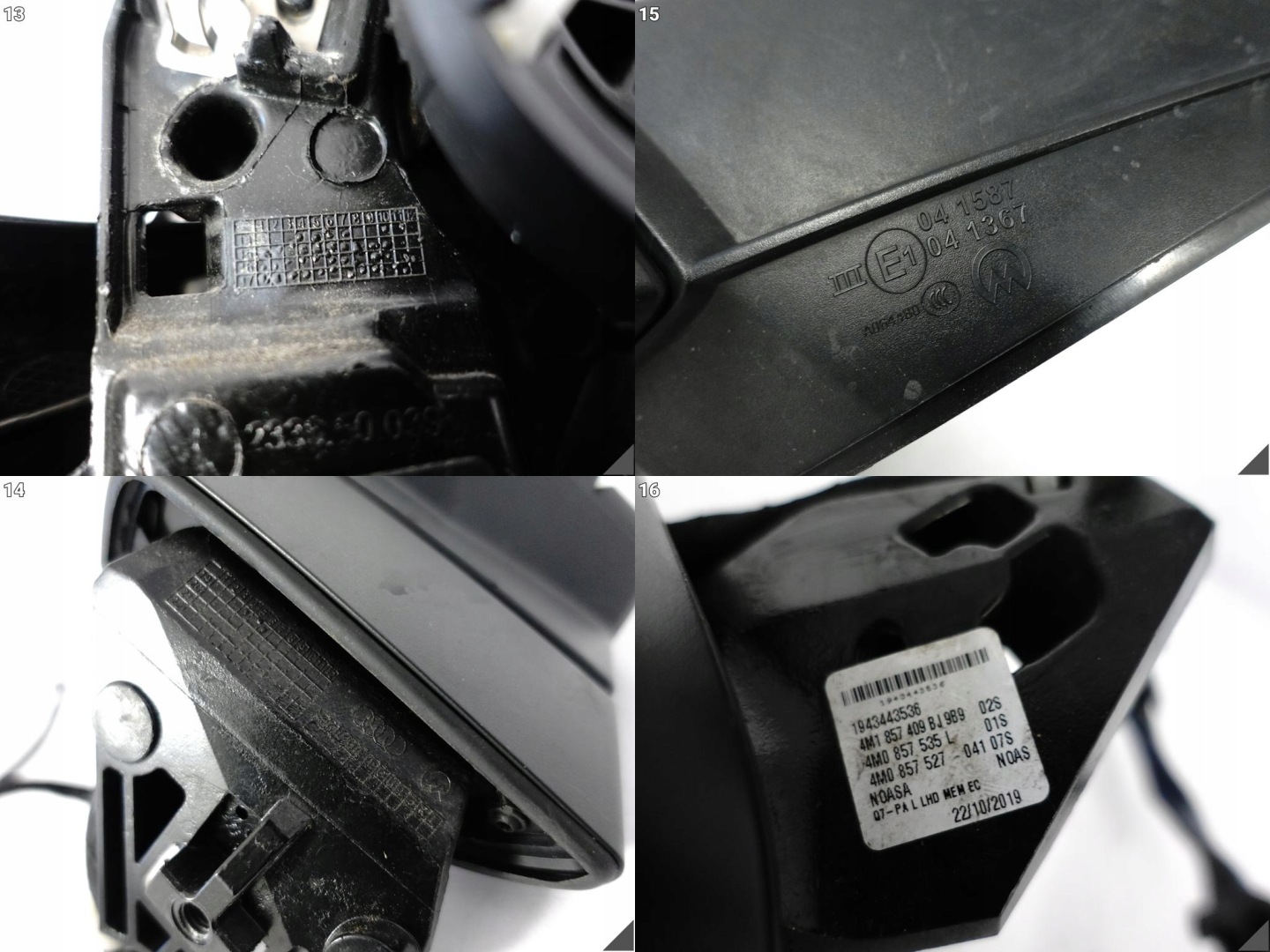 AUDI Q7 SQ7 II 4M0 4M1 15- mirror support indicator left 14PIN EUROPA