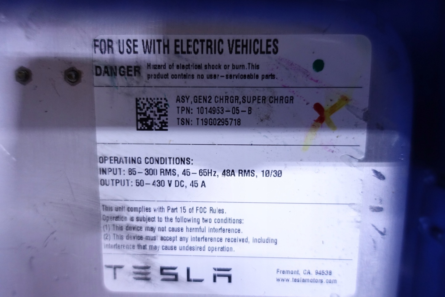 module LADOWANIA CHARGER TESLA S 1014963-05-B