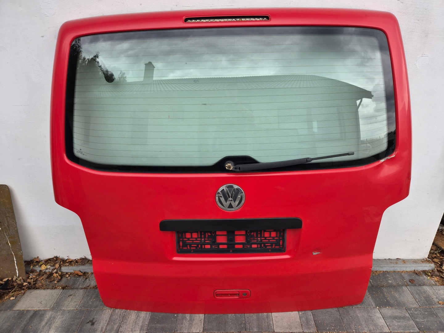 trunk door cover boot VW T5 T5 lift rear part red