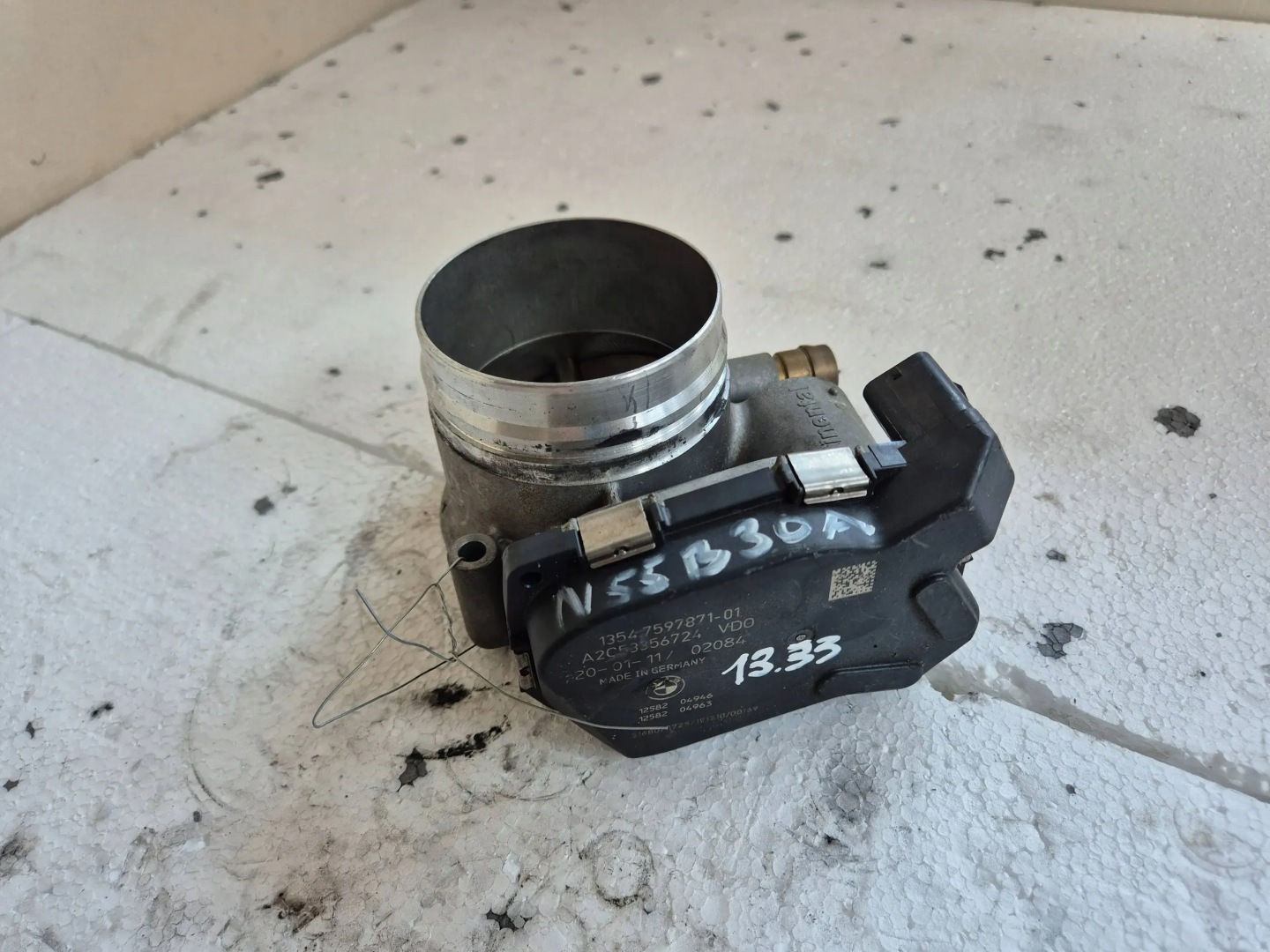 Vanne boitier papillon 7597871-01 BMW E90 E92 E93 3.0i 10