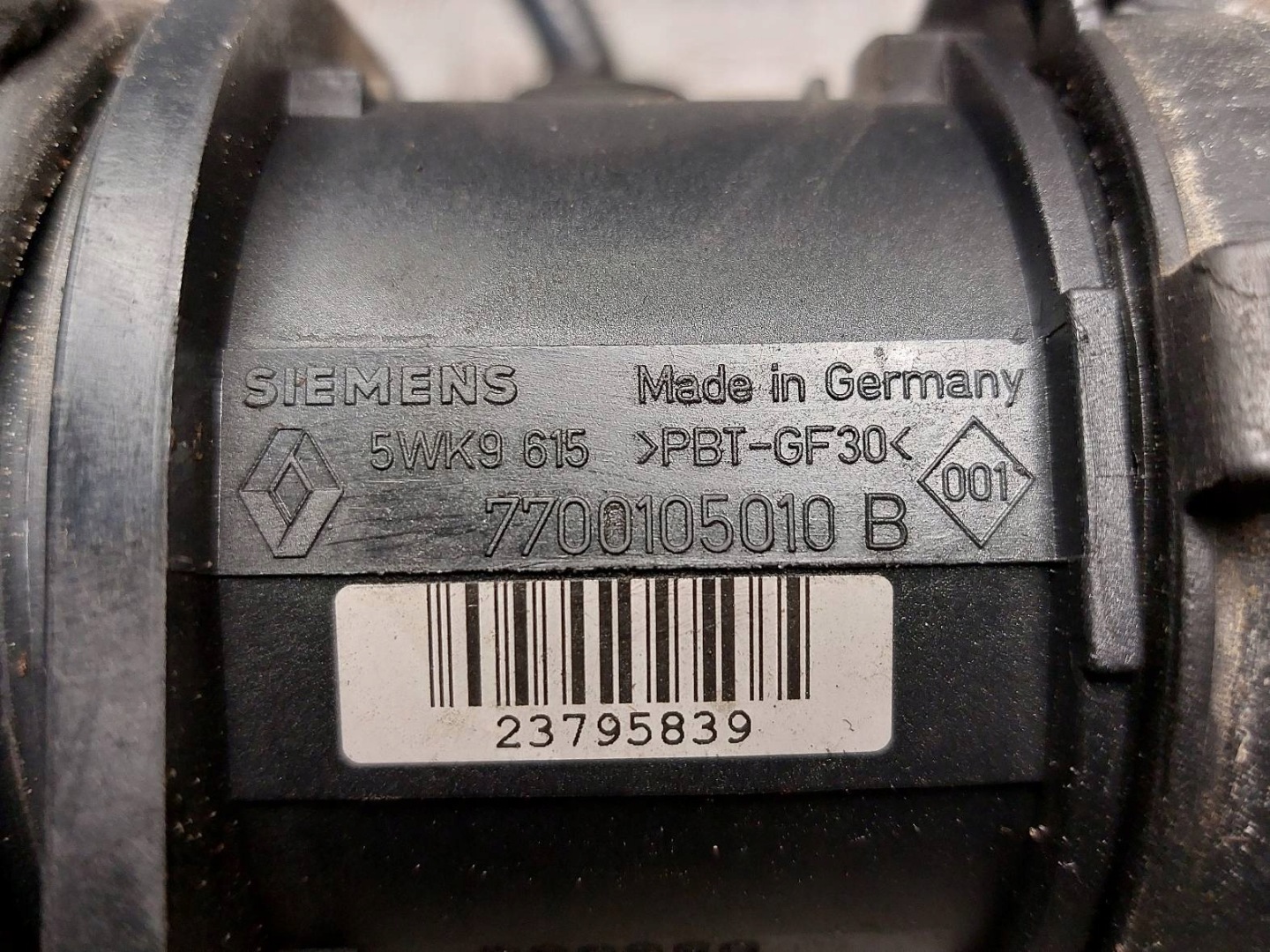 pipe air hose flow meter VOLVO V40 and 617210