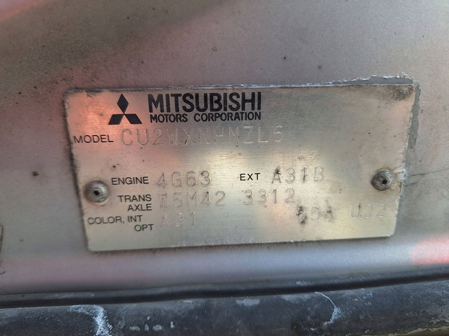 Mitsubishi OUTLANDER 1 and 2003- CU2W rear light rear part left left MN126229