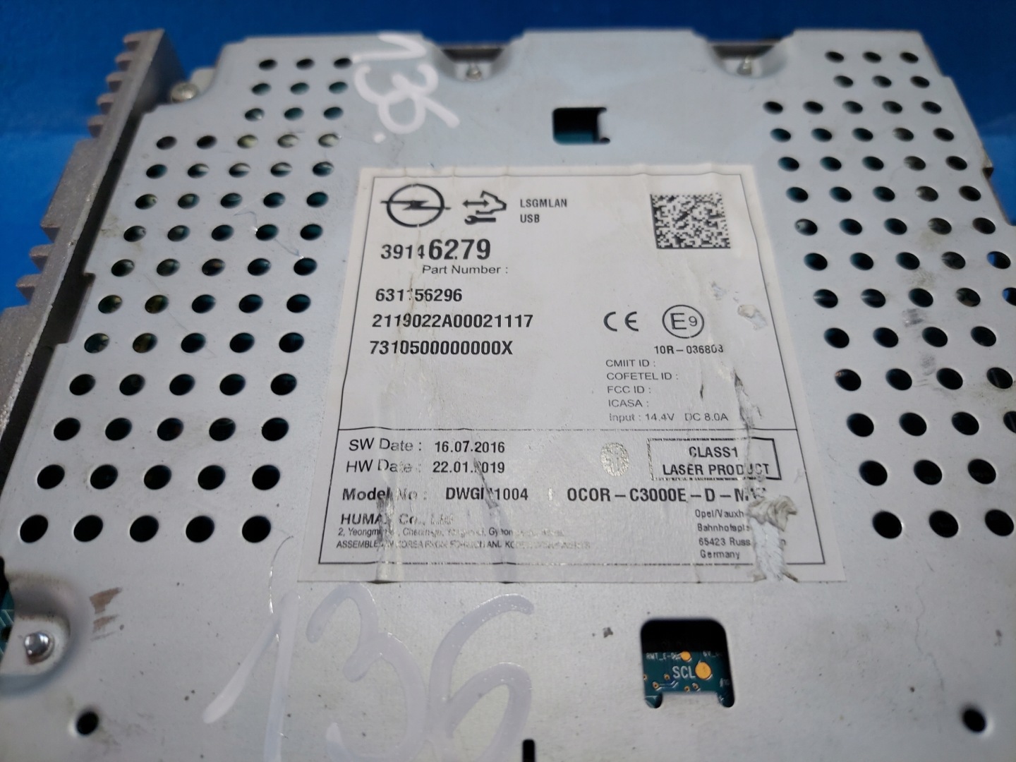 RADIO EKRAN CORSA E 39146279